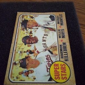 1968 Topps Super Stars Willie Mays/Mickey Mantle/ Killebrew